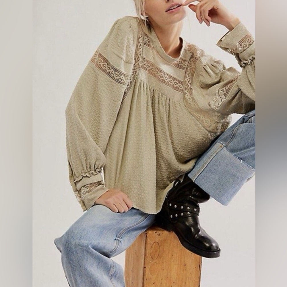 Free People It Takes Two Boho Top In Moss